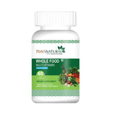 7DAYSNATURAL Whole Food Multivitamin for Men & Women – Daily Dietary Supplement for Energy, Immune & Heart Health, 60 Capsules