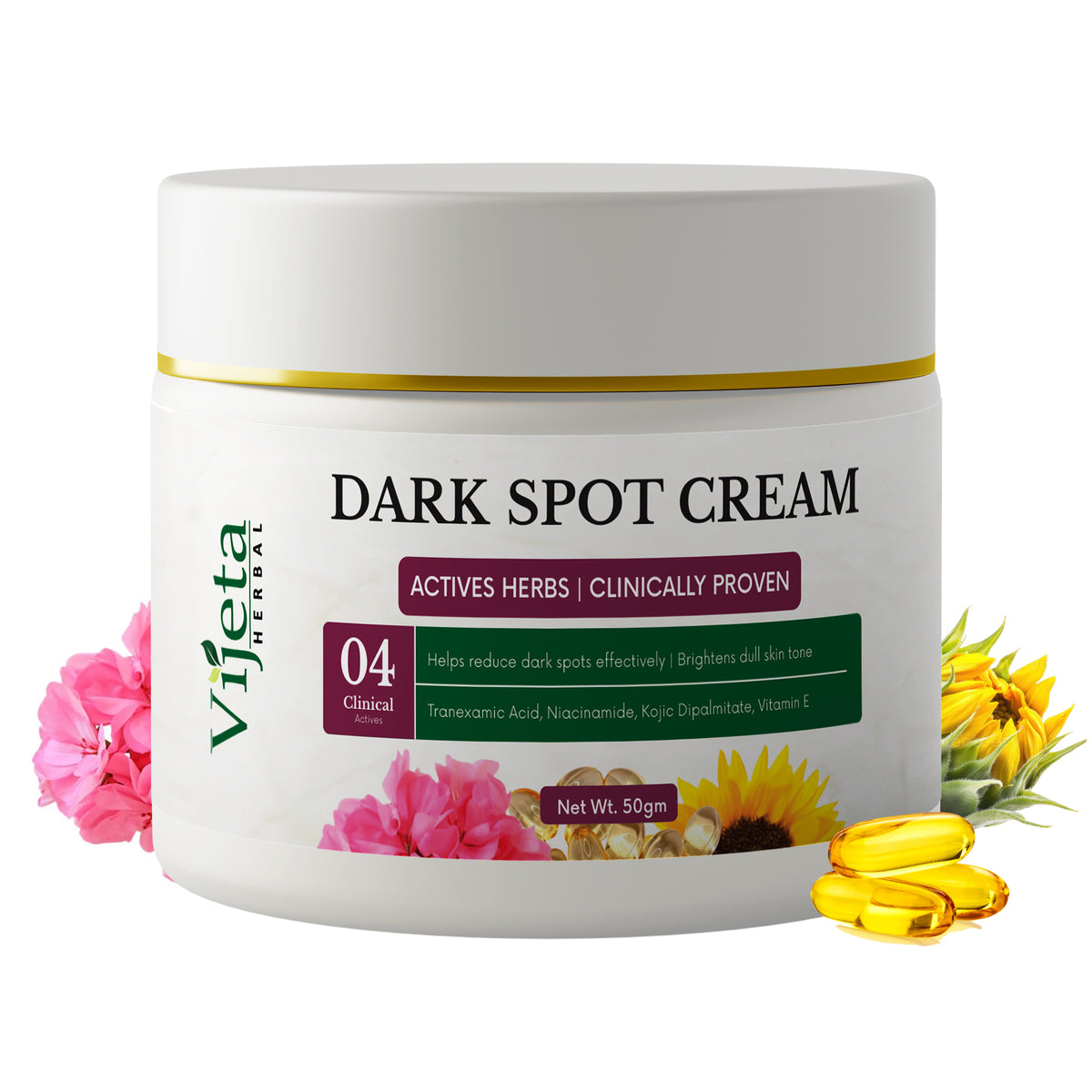 Dark Spot Cream | Tranexamic Acid, Niacinamide & Kojic Dipalmitate Cream | 50g