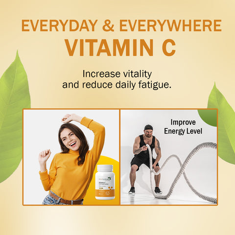 7DAYSNATURAL Vitamin C Plant Based Capsules with Amla & Methi Dana, Natural Herbal Supplement, 60 Capsules