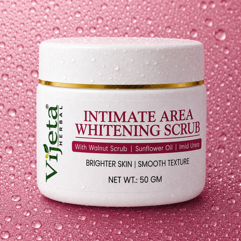 7DAYSNATURAL Intimate Area Whitening Scrub with Walnut Scrub, Sunflower Oil & Imid Urea – Gentle Exfoliating & Skin Smoothing Scrub, 50g