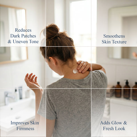 7DAYSNATURAL Neck & Back Cream with Kojic Acid & Liquorice Extract – Skin Brightening & Rough Skin Smoothing Cream, 50g