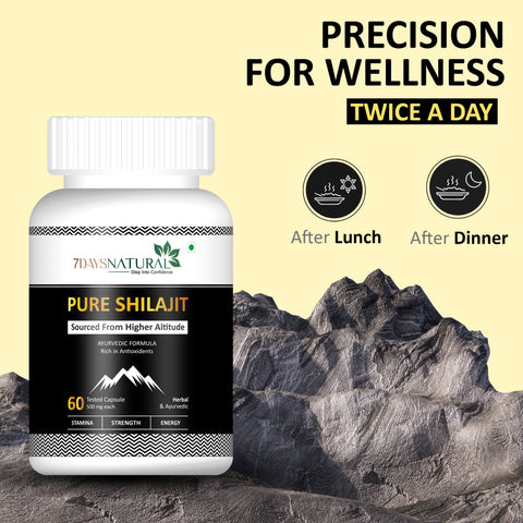 Ayurvedic Himalayan Shilajit 60 Capsule and Horse Power oil combo