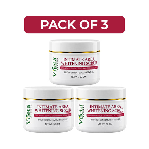 7DAYSNATURAL Intimate Area Whitening Scrub with Walnut Scrub, Sunflower Oil & Imid Urea – Gentle Exfoliating & Skin Smoothing Scrub, 50g