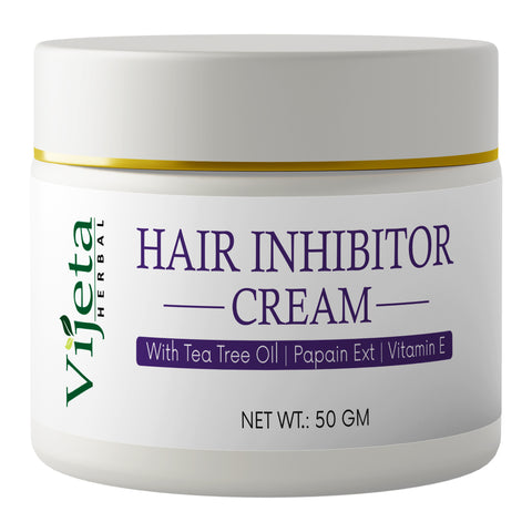 7DAYSNATURAL Hair Inhibitor Cream with Tea Tree Oil, Papain Extract & Vitamin E – Hair Growth Inhibiting Cream for Smooth Skin, 50g