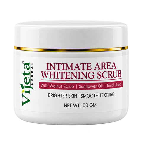 7DAYSNATURAL Intimate Area Whitening Scrub with Walnut Scrub, Sunflower Oil & Imid Urea – Gentle Exfoliating & Skin Smoothing Scrub, 50g