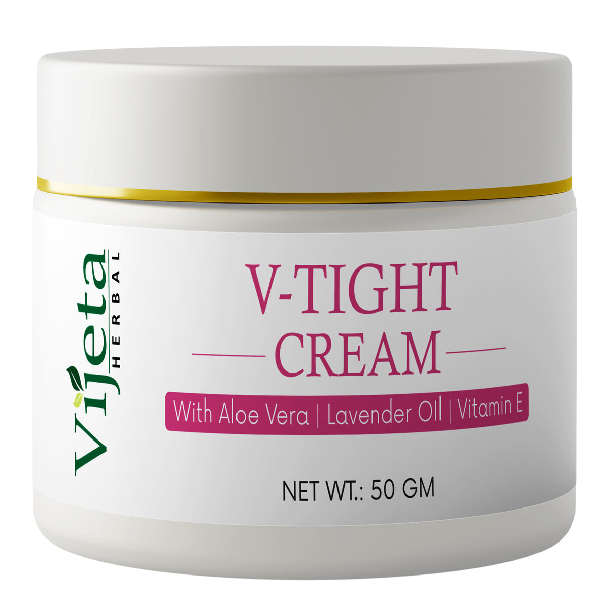 V-TIGHT Cream with Aloe Vera, Lavender Oil & Vitamin E – Herbal Personal Care Cream, 50g
