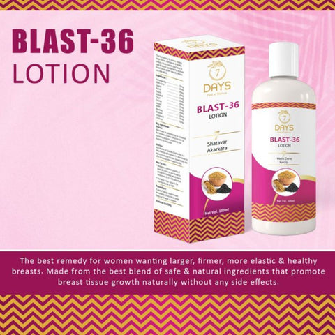 Blast-36 Lotion & Bosom Capsule Women's Wellness Combo | 7Days