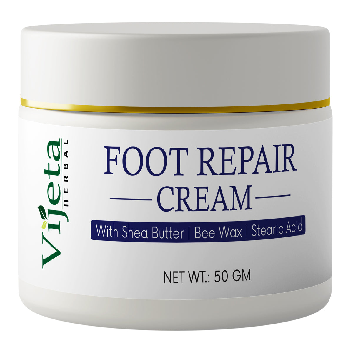 7DAYSNATURAL Foot Repair Cream with Shea Butter, Beeswax & Stearic Acid – Moisturizing Cream for Dry, Rough & Cracked Feet, 50g