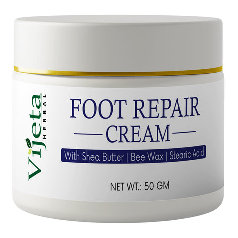 7DAYSNATURAL Foot Repair Cream with Shea Butter, Beeswax & Stearic Acid – Moisturizing Cream for Dry, Rough & Cracked Feet, 50g