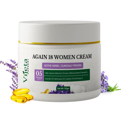 Again 18 Women Cream | Herbal Firming & Moisturizing Cream for Women's Intimate Care | 50g