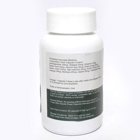 7Days MEN Double Power Capsule for Men Wellness Capsules for stronger powerful men night power