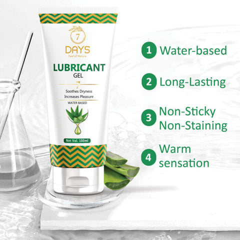 Water-Based Lubricant Gel for Dryness | 7DaysNatural