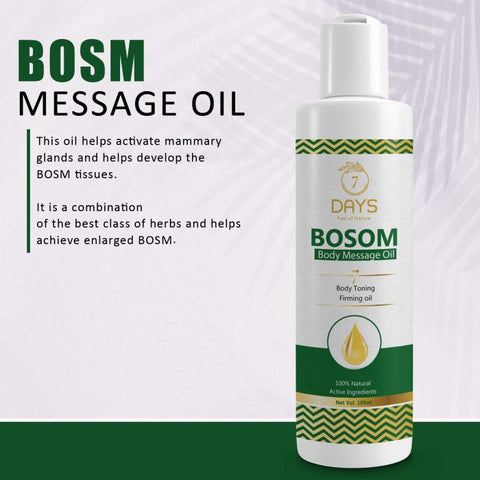 Bosom Massage Oil with Natural Ingredients | 7Days
