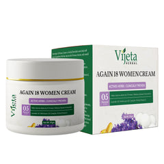 Again 18 Women Cream | Herbal Firming & Moisturizing Cream for Women's Intimate Care | 50g