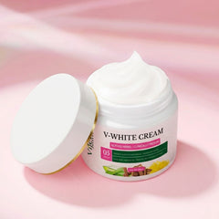Vijeta Herbal V-White Cream | Hydrating & Skin Texture Cream with 5 Clinical Actives | 50g