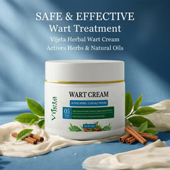 Vijeta Herbal Wart Cream | Salicylic Acid & Tea Tree Skin Care Cream | 50g
