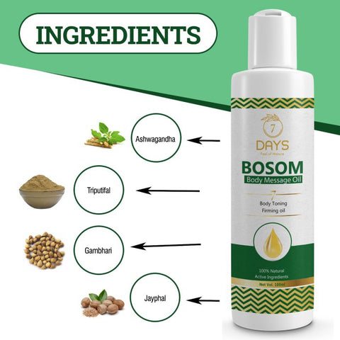 Bosom Massage Oil with Natural Ingredients | 7Days