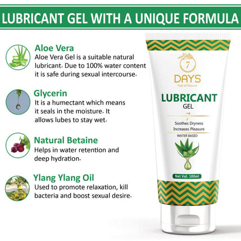 Water-Based Lubricant Gel for Dryness | 7DaysNatural