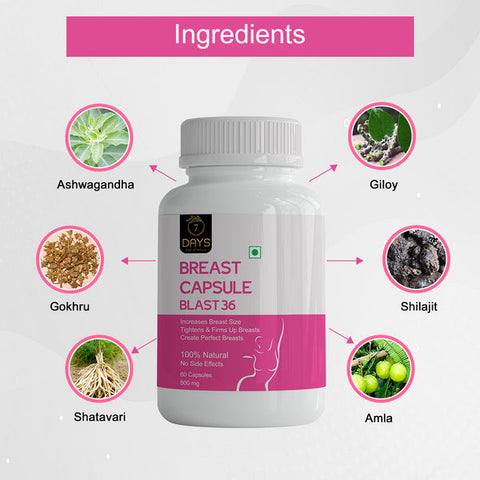 Breast Blast 36 Capsules for Firmness & Shape | 7Days