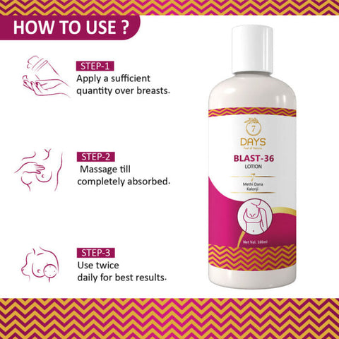 Blast 36 Lotion Breast Lotion / Breast Size increase cream for women/  breast size reducing Lotion (30 ml)