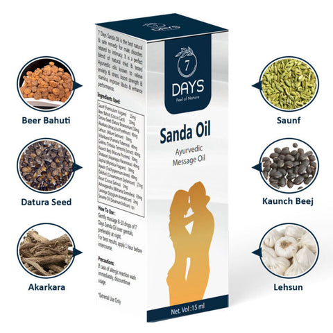 7 Days sanda Oil /  best for Men timing increase oil / Increase Men Power and Stamina