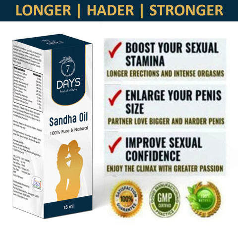 7 Days Sanda Oil / Increase Men Power & Stamina / Sanda oil best for Real Men Power