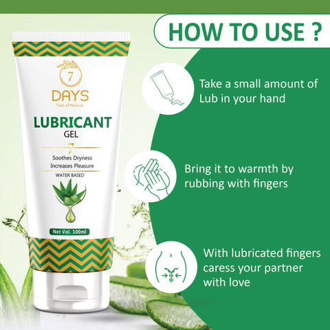 Water-Based Lubricant Gel for Dryness | 7DaysNatural