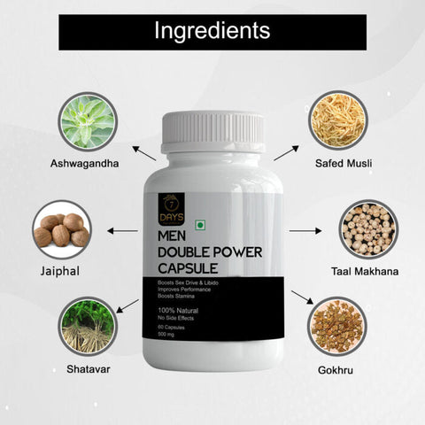 Double Power Capsule for Men's Stamina, Energy & Performance | 7Days