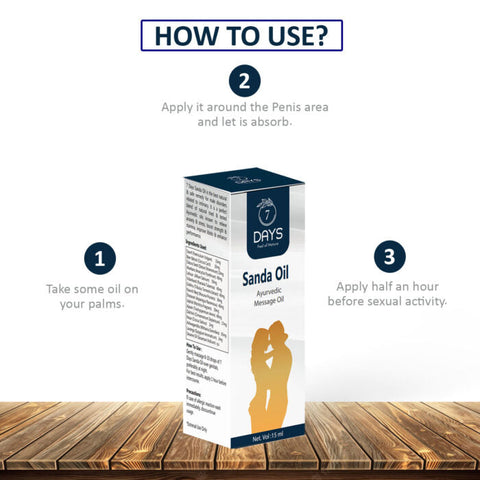 7 Days sanda Oil /  best for Men timing increase oil / Increase Men Power and Stamina