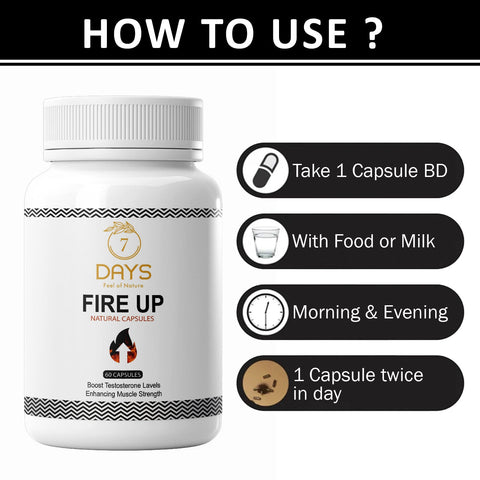 Horse Power Massage Oil & Fire Up Capsules for Men | 7DaysNatural