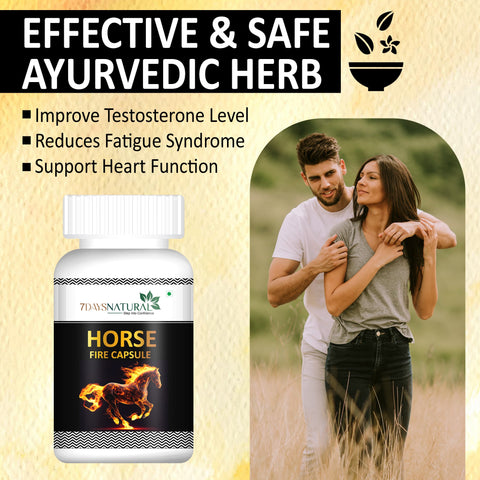 Ayurvedic Himalayan Shilajit 60 Capsule and Horse Power oil combo