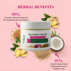 Blosom Cream | Herbal Skin Tightening & Firming Cream with 7 Natural Oils | 50g