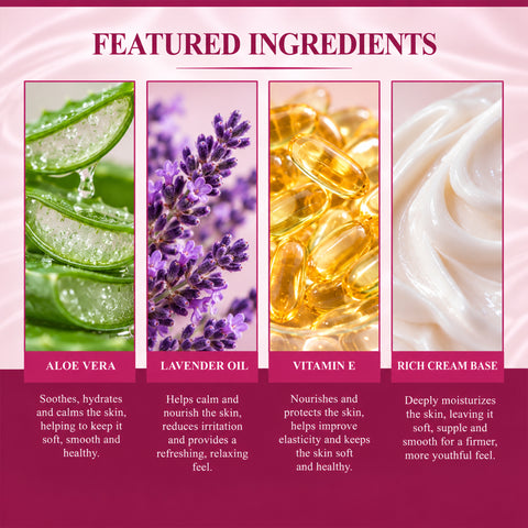 V-TIGHT Cream with Aloe Vera, Lavender Oil & Vitamin E – Herbal Personal Care Cream, 50g