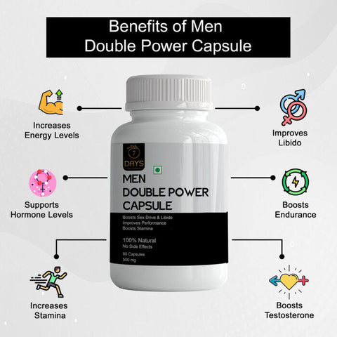 Double Power Capsule for Men's Stamina, Energy & Performance | 7Days