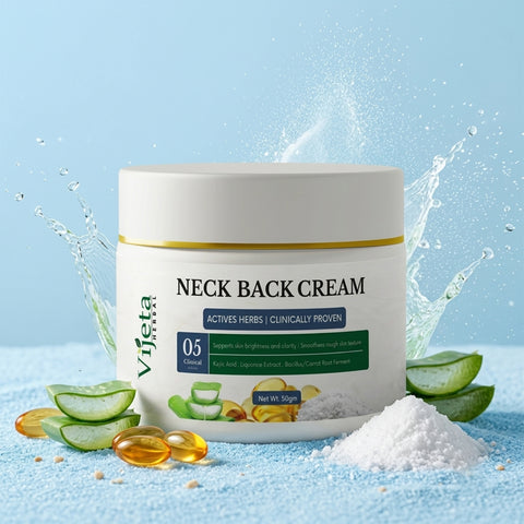 7DAYSNATURAL Neck & Back Cream with Kojic Acid & Liquorice Extract – Skin Brightening & Rough Skin Smoothing Cream, 50g