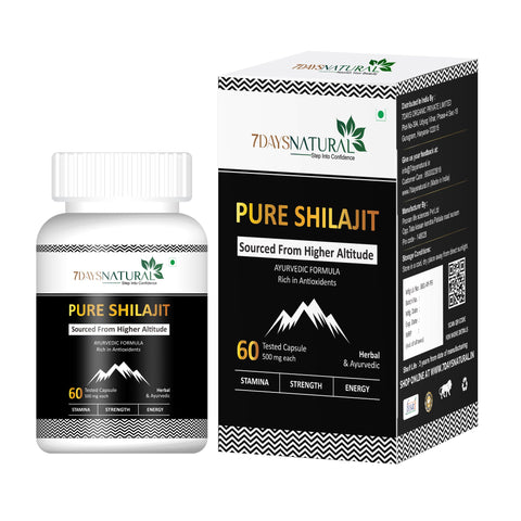 Ayurvedic Himalayan Shilajit 60 Capsule and Horse Power oil combo