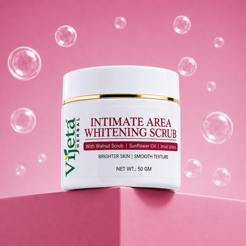 7DAYSNATURAL Intimate Area Whitening Scrub with Walnut Scrub, Sunflower Oil & Imid Urea – Gentle Exfoliating & Skin Smoothing Scrub, 50g