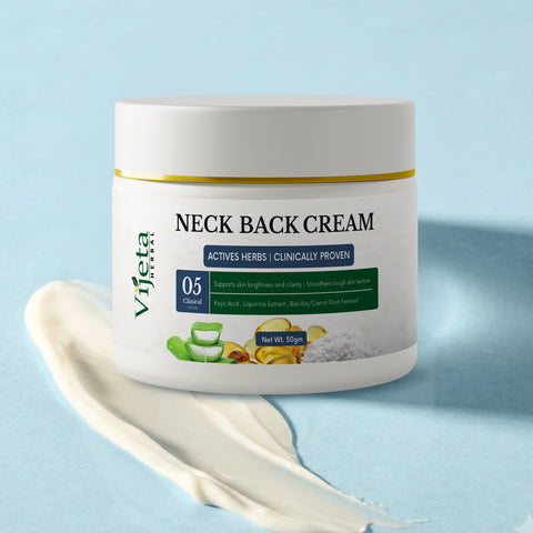 7DAYSNATURAL Neck & Back Cream with Kojic Acid & Liquorice Extract – Skin Brightening & Rough Skin Smoothing Cream, 50g