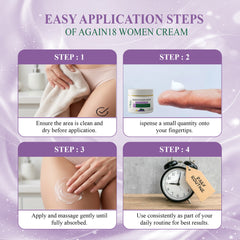 Again 18 Women Cream | Herbal Firming & Moisturizing Cream for Women's Intimate Care | 50g