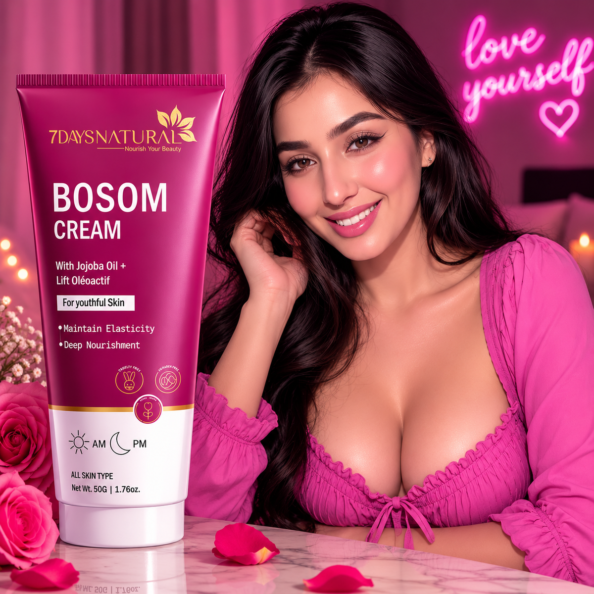 7 Days Bloson Breast Cream for breast increase cream Ayurvedic farmulla & redice extra size good bosom size cream lotion