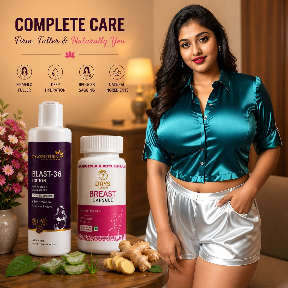 Healthy Breast Capsules + OIL (60 Capsules) foe Women
