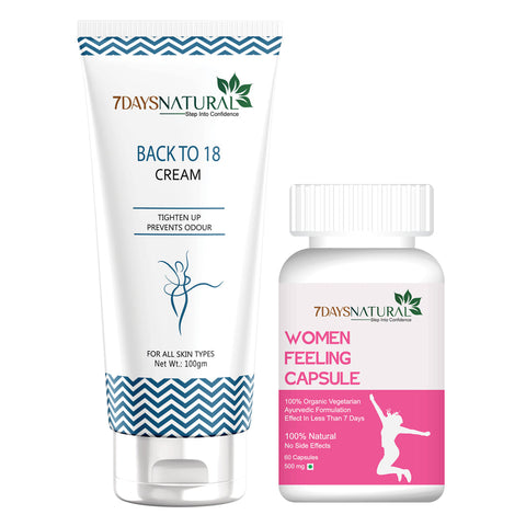Back To 18 Cream + Women Feeling Capsule | 7DaysNatural